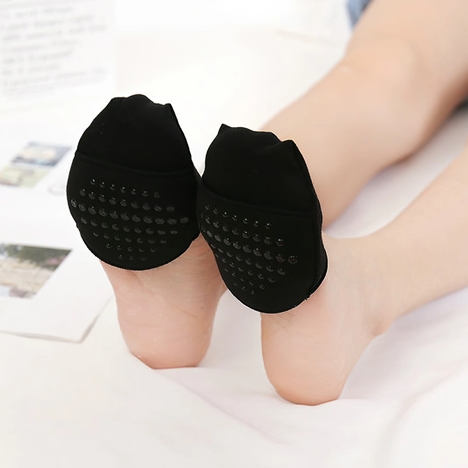 

5 Pairs Anti-Slip for Women Cotton Invisible Non-Slip Ankle Crew Boat with Silicone Grips Summer Comfortable Fit Most Sizes