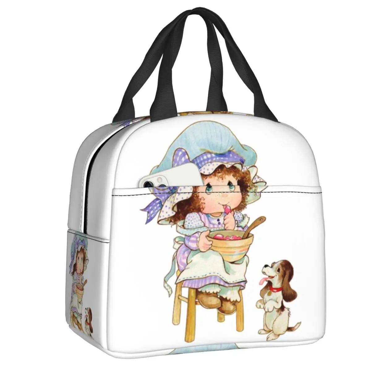 Custom Cartoon Animation Sarah Kay Insulated Lunch Bags for Outdoor Picnic Waterproof Thermal Cooler Lunch Box Women Kids