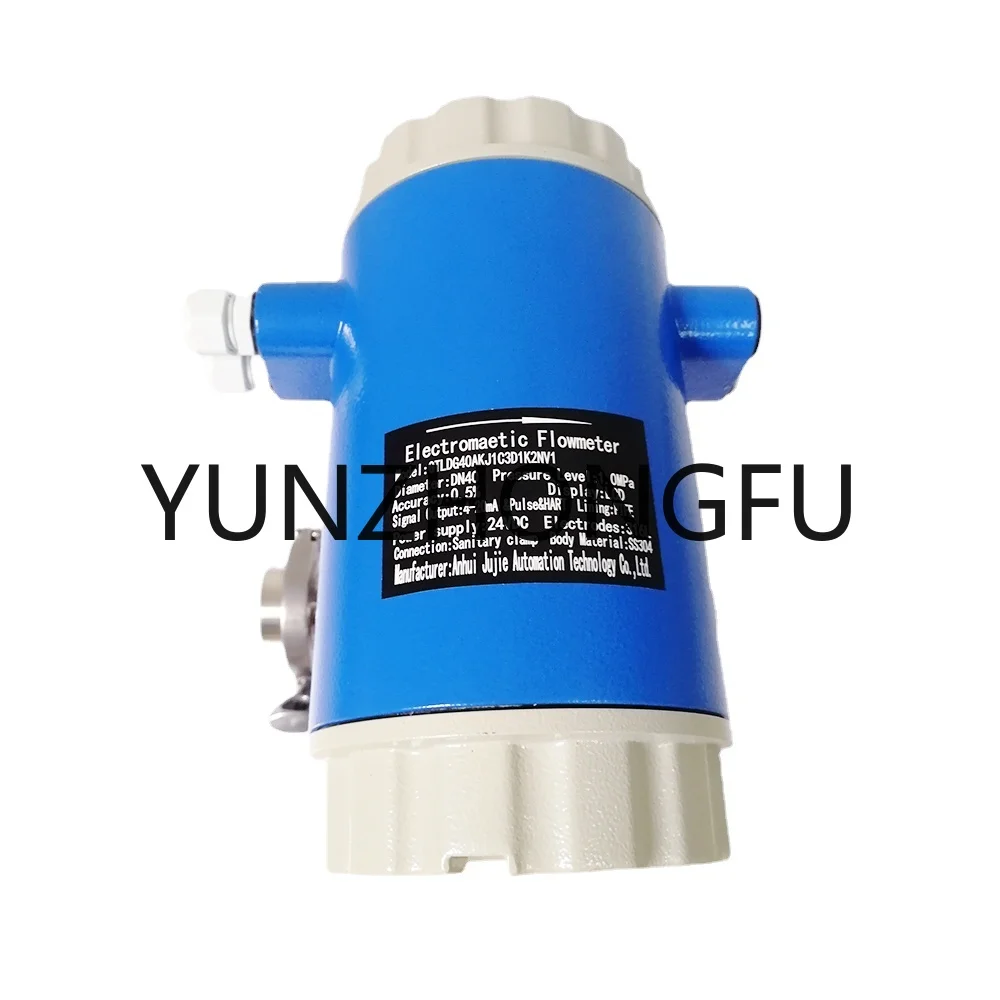 Stainless Steel Water Milk Magnetic Flowmeter Electromagnetic Flow Meter Corrosive Liquid Tri Clamp PTFE