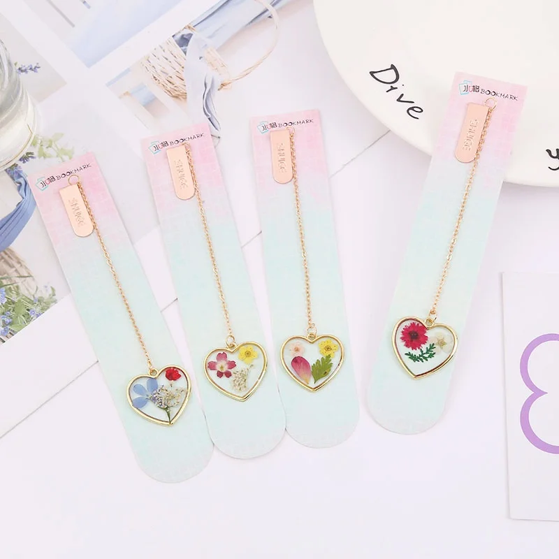 

24 pcs/lot Cartoon love Pendant Bookmark Cute Book Marks Paper Clip School Office Supplies wholesale