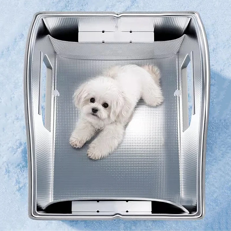 Foldable Cat House, Summer Can Put Ice Bag Cooling Winter Warm Cat and Dog House, Four Seasons Universal Outdoor Stray Cat Nests
