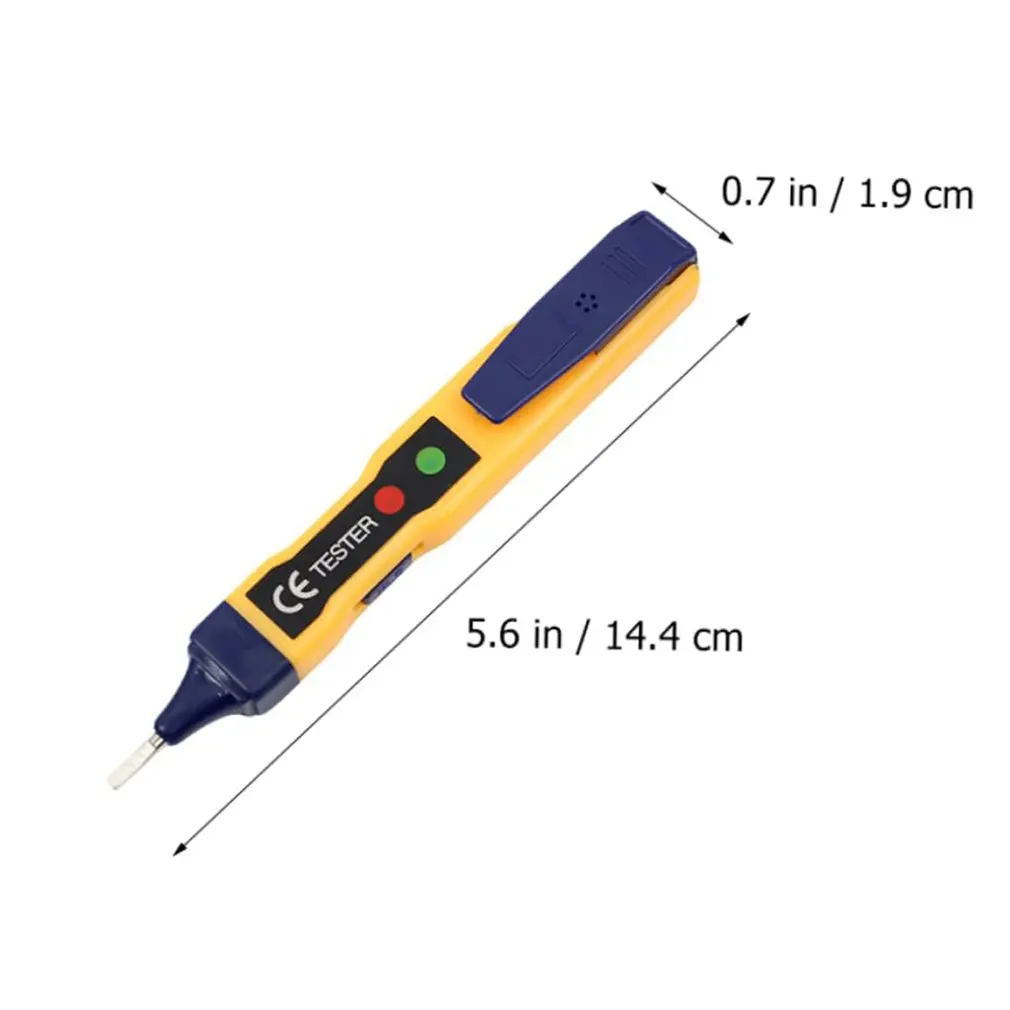 Bezkontaktowy długopis indukcyjny z czujnikiem Tester napięcia 12V-1000V z trybem alarmowym z latarką LED szybka dostawa