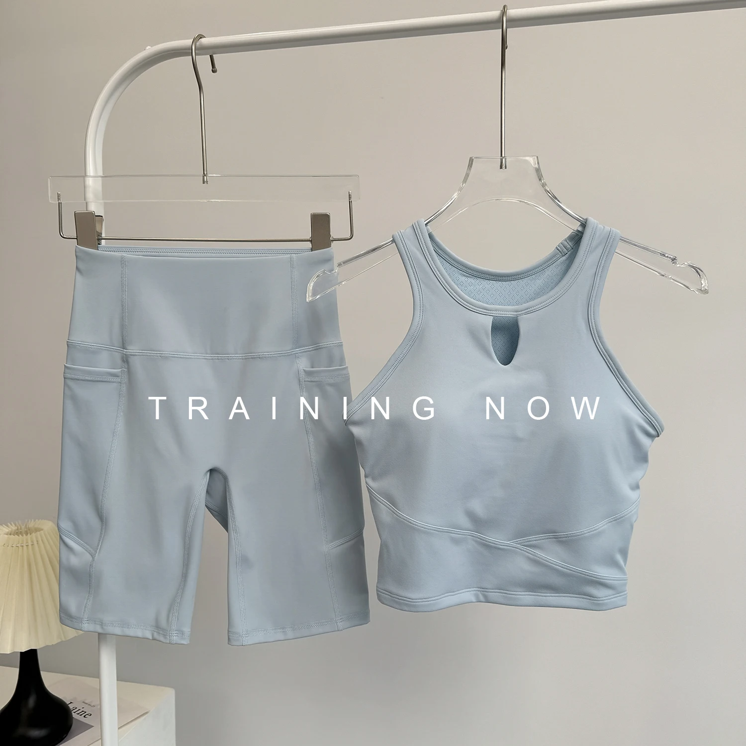 

Running suit women's summer high-end Pilates training yoga clothes quick-drying sports fitness cycling pants