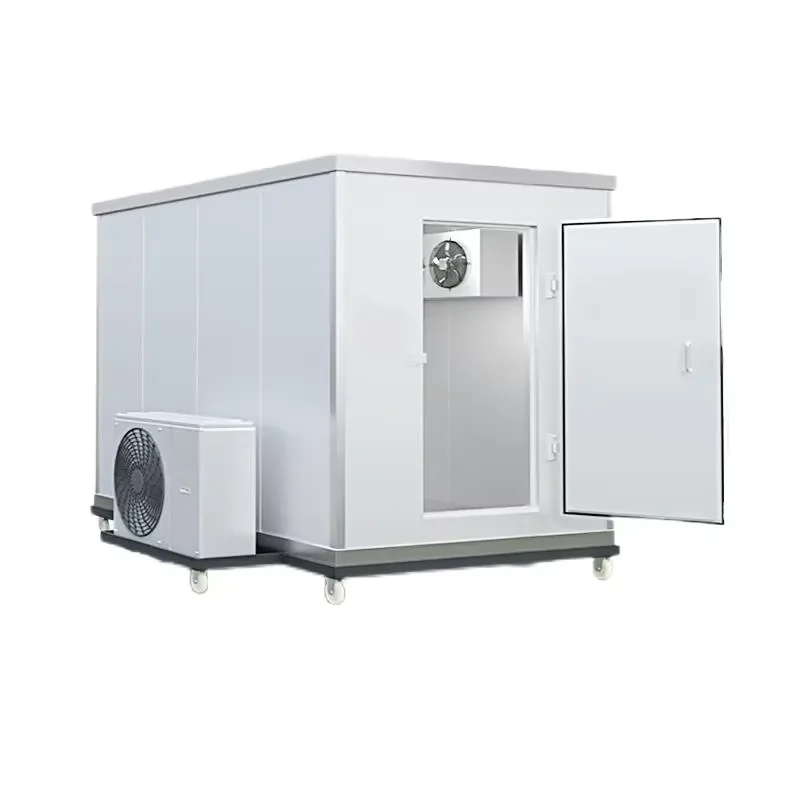 Insulation with 100mm PU Panel 2.2kW Refrigeration Capacity Cold Storage