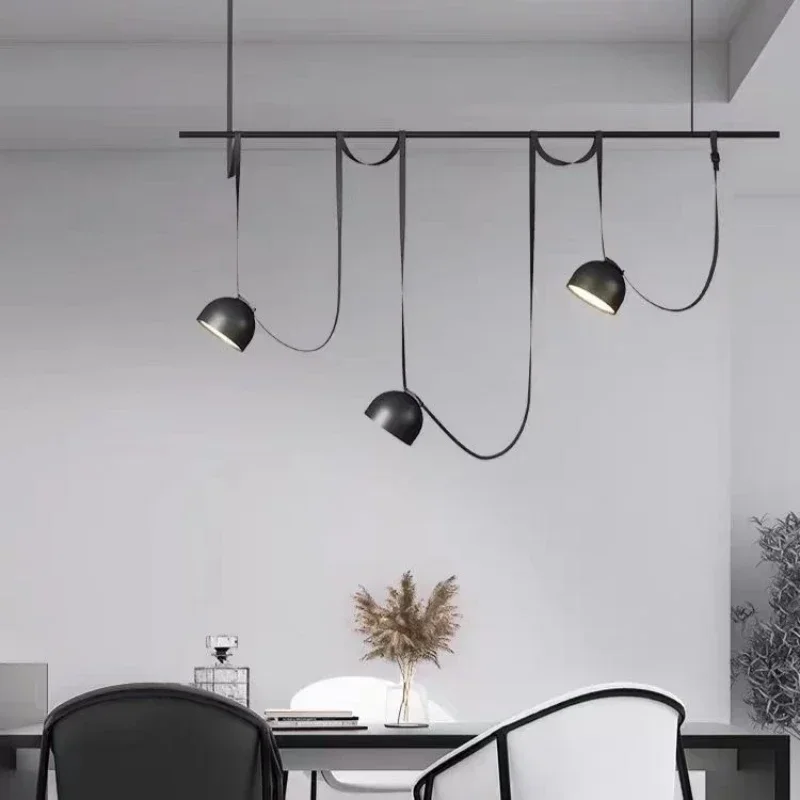 Modern Artificial Leather Celing Pendant Lamp Restaurant Shop Art Decor Pendant Light Living Room Kitchen Dining Table Light