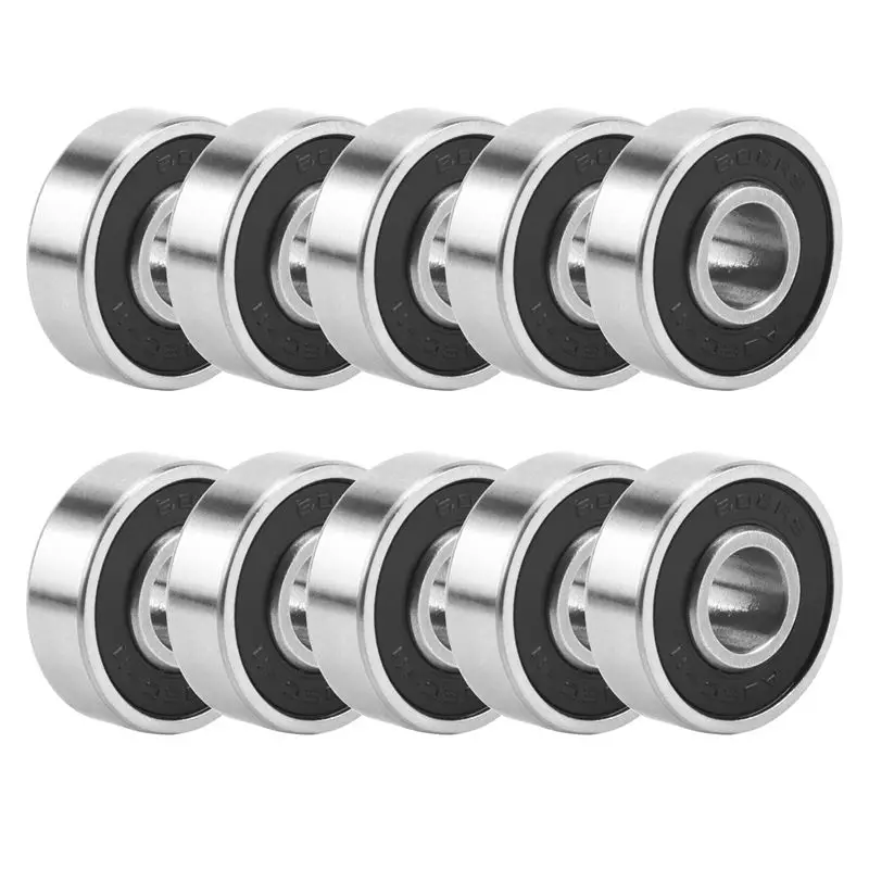 ABRN-10Pcs 608-2RS Longboard Integrated Bearing Skateboard Wheel Bearing Inline Roller Skate Bearing 8X22X12.6Mm