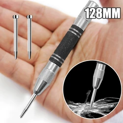Super Strong Automatic Center Punch Positioning Spring Loaded Adjustable Marker Wood Glass Press Dent Metal Drill