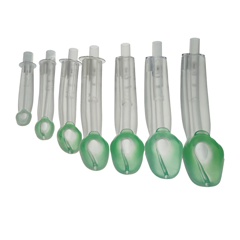 KranVer Disposable Non-inflatable Laryngeal Mask  TPE Laryngeal Mask Sterile Anesthesia Breathing Intubating Mask LMA