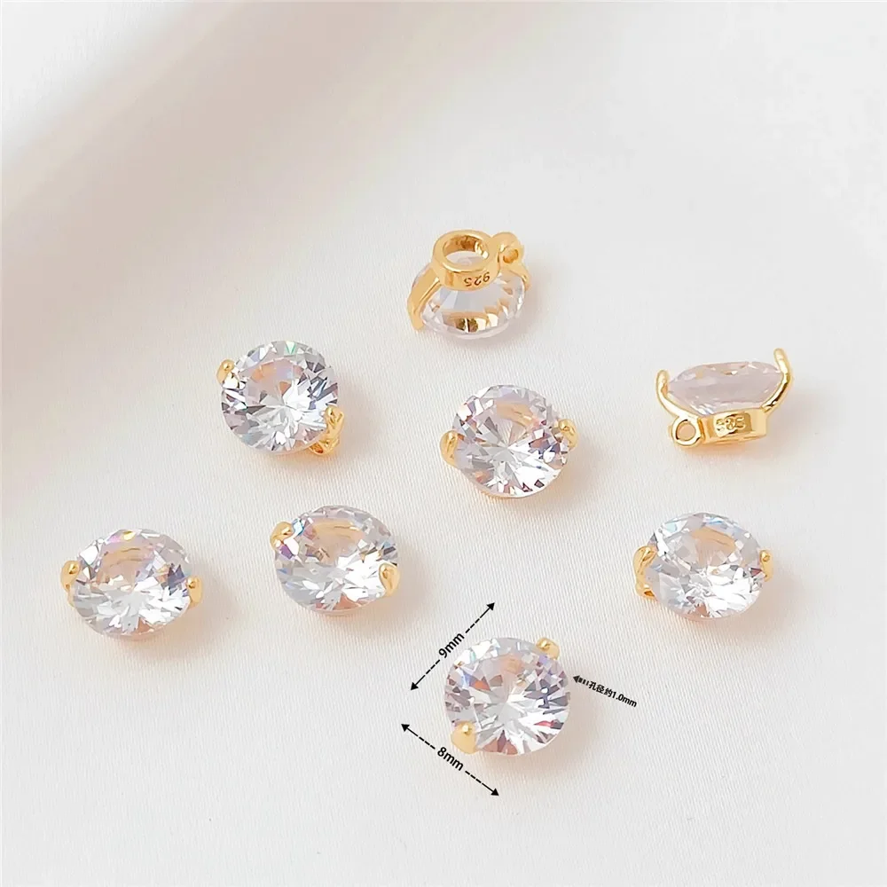 قلادة من الزركون المطلي بالذهب عيار 14 قيراط، على شكل نجمة حورية البحر على شكل دموع سوار ذاتي الصنع قلادة إكسسوار