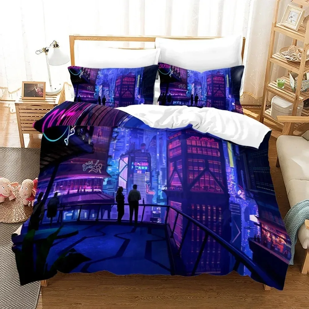 

New York City Night View 3D NEW Duvet Cover Pillowcase Bedding Set Adult Girl Bedroom Decoration Children Single Double Large