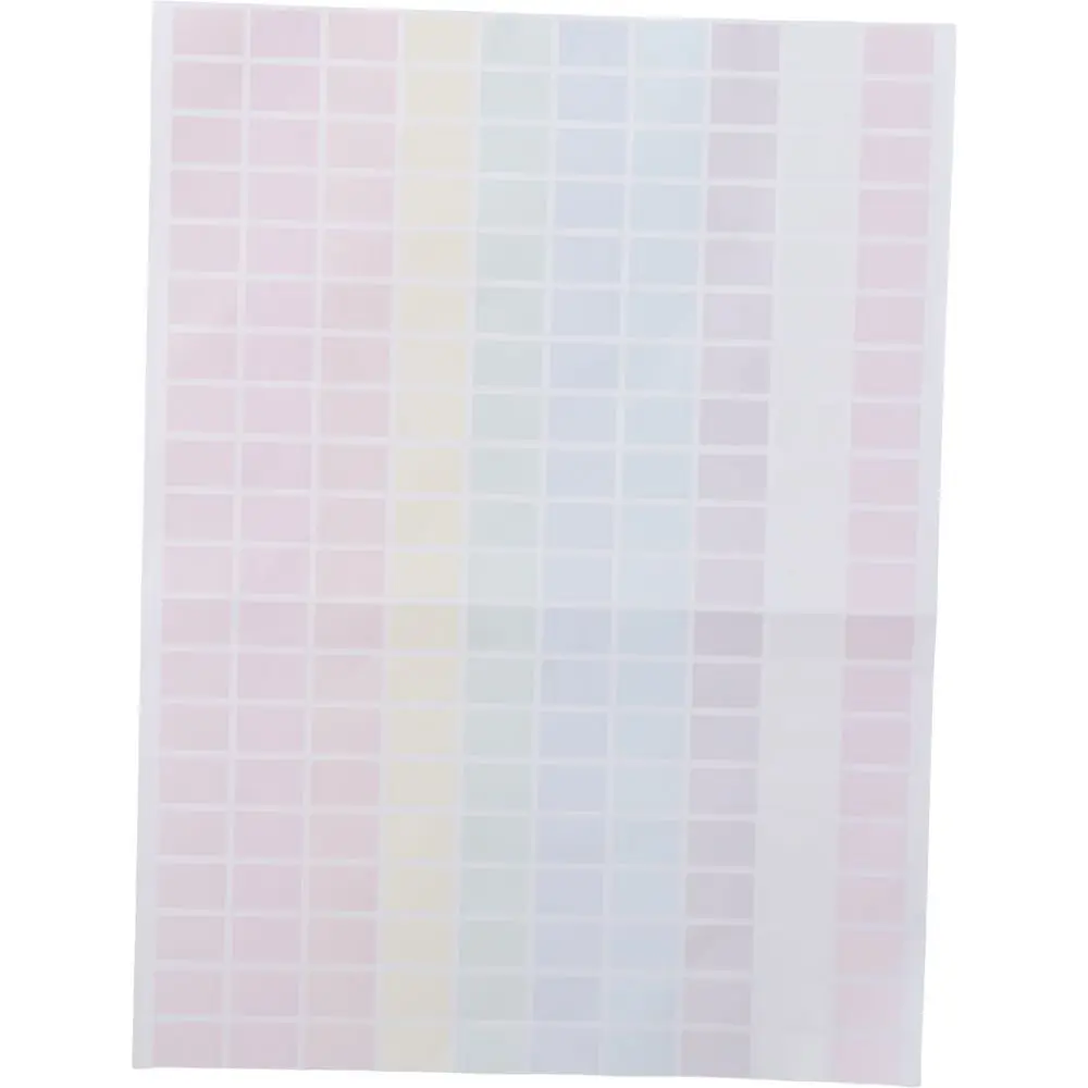 2000PCS Marking Rectangular Self-adhesive Stickers 10 Colors Copper Sticker Price Tags Stickers Multi-color Colored Stickers
