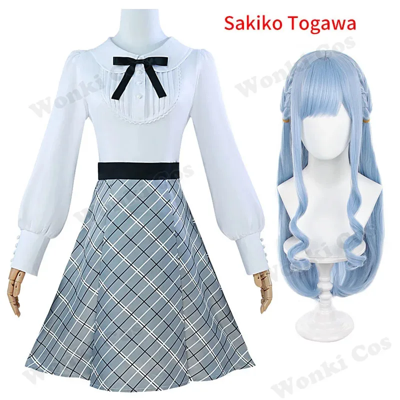 

Band Sakiko Togawa Cosplay Costume Wig JK School Uniform for Girl Sakiko Togawa Hair Role Play Comic Con Outfits