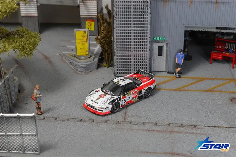 PreSale Star รุ่น 1:64 ปอนด์ NSX NA1 RedWhite No.16 คอลเลกชัน Miniature DieCast รุ่นรถ
