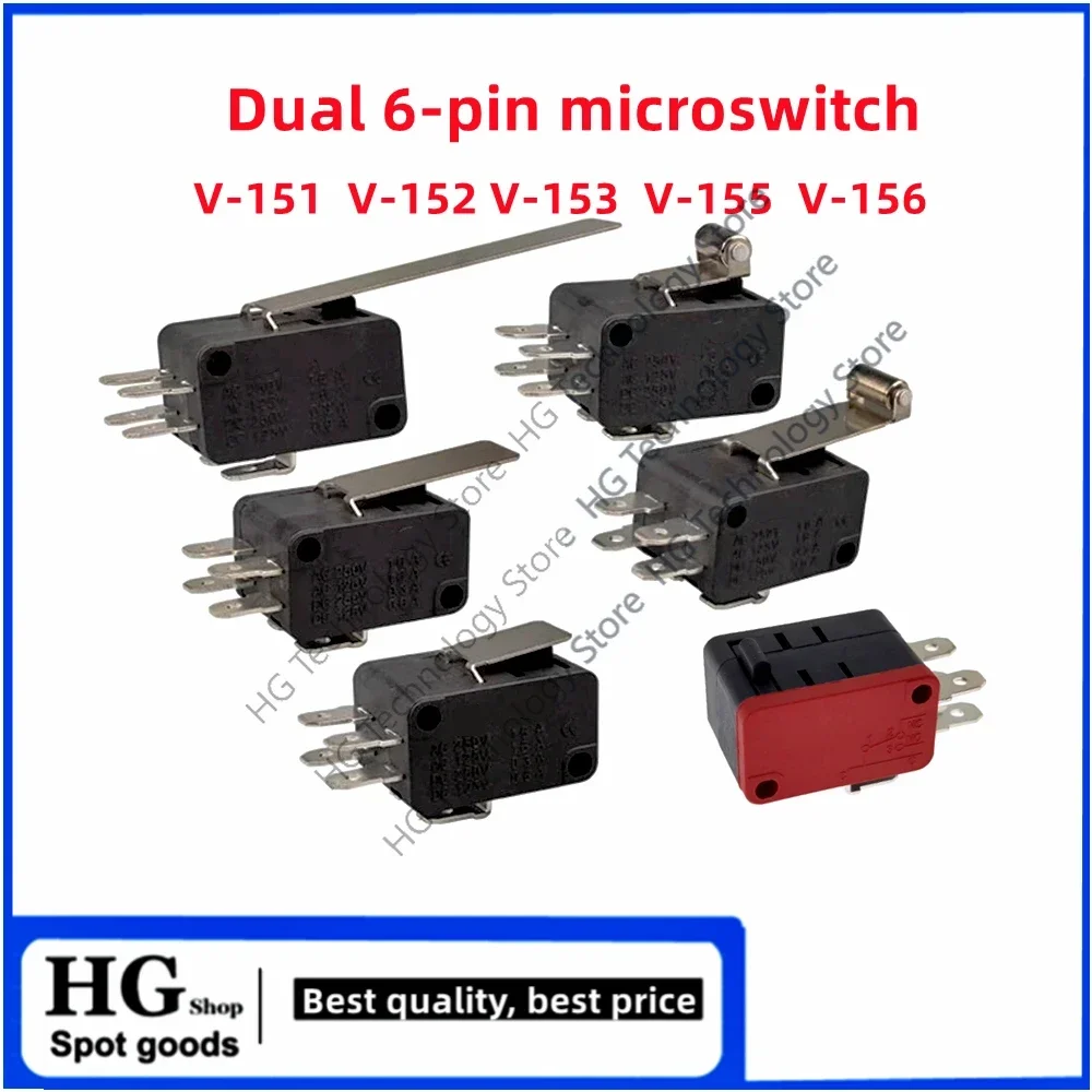 

5PCS Original new V-151/152/153/155/156 Long and short straight handle roller travel switch triggers the limit switch