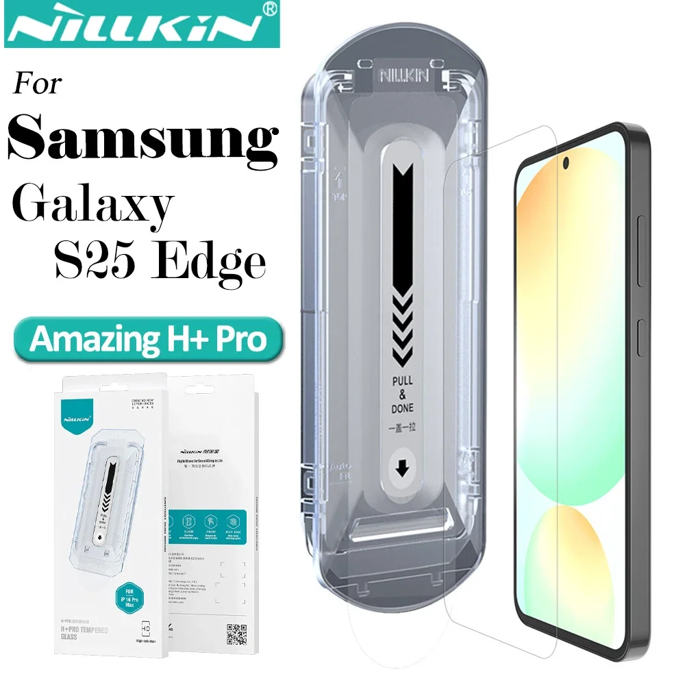 Nillkin Anti-Explosion Tempered Glass Screen Protector For Samsung Galaxy S25 Edge H+PRO with Film Sticking Tool