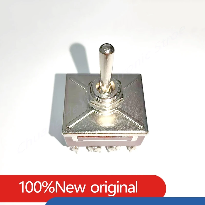 E-TEN402 ZT-402 2 Position Toggle Switch 3PDT 12Pin 10A/380VAC 15A/250VAC 12 Screw Terminals E-TEN402 ZT-402