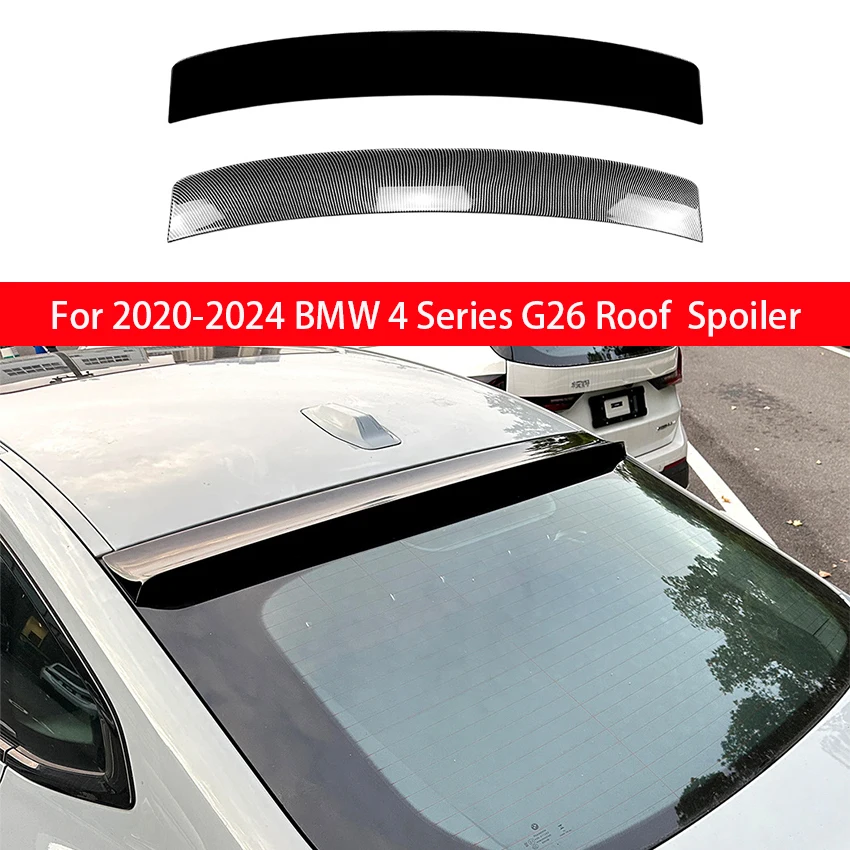 

Для 2020 2021 2022 2023 2024 BMW 4 серии G26 спойлер на крышу заднего окна крылья черный карбоновый тюнинг аксессуары для стайлинга автомобилей
