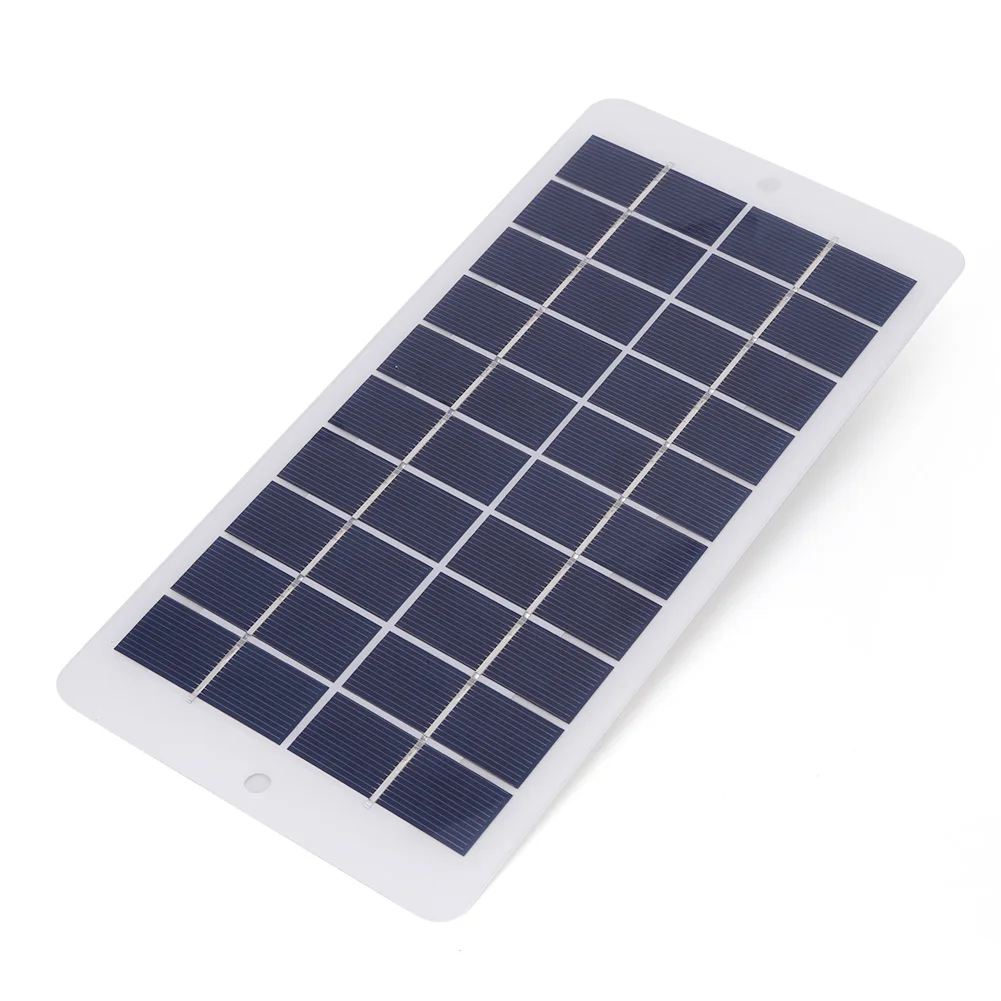 10W 5V Portable Solar Battery Charger USB Output 900MA Battery Charger Solar Panel Lightweight Scratchproof for Phone Power Bank