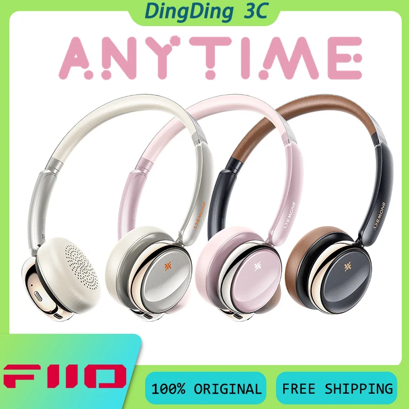 

FiiO Snow Sky Anytime Wireless Bluetooth Headphone Active Noise Rduction Long Battery Life Low Latency Customized Gaming Headset