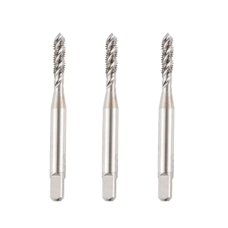 1PC Metric HSS  White Spiral Flutes Screw Threading Taps Machine Thread Taps Drill Hand Tools M1-M6