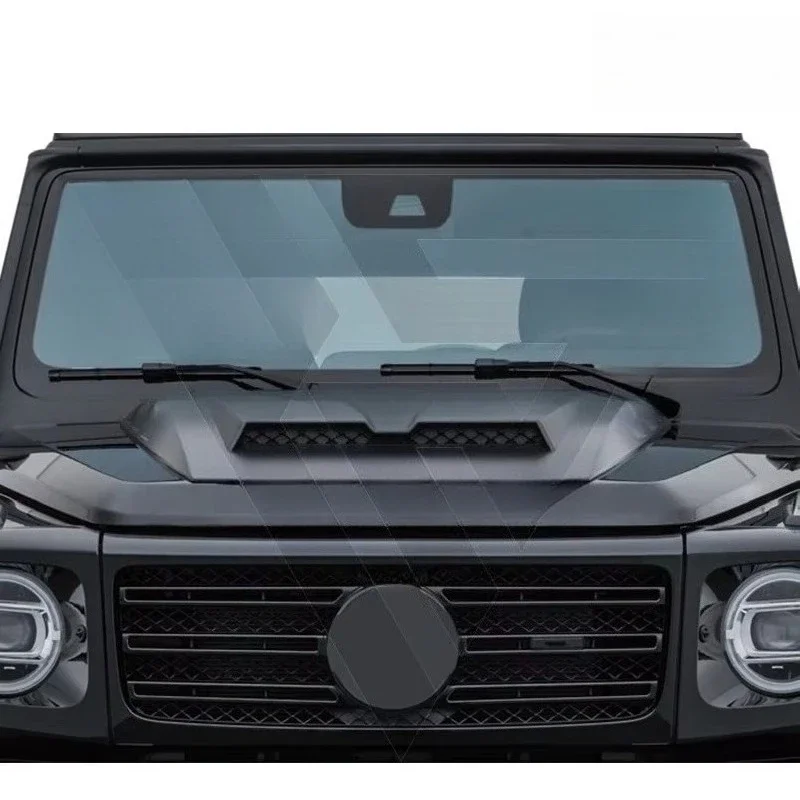 B Style Dry Glossy Carbon Fiber Auto Parts Hood Scoop for W463A W464 G63 G500 2019-2024 Carbon Hood