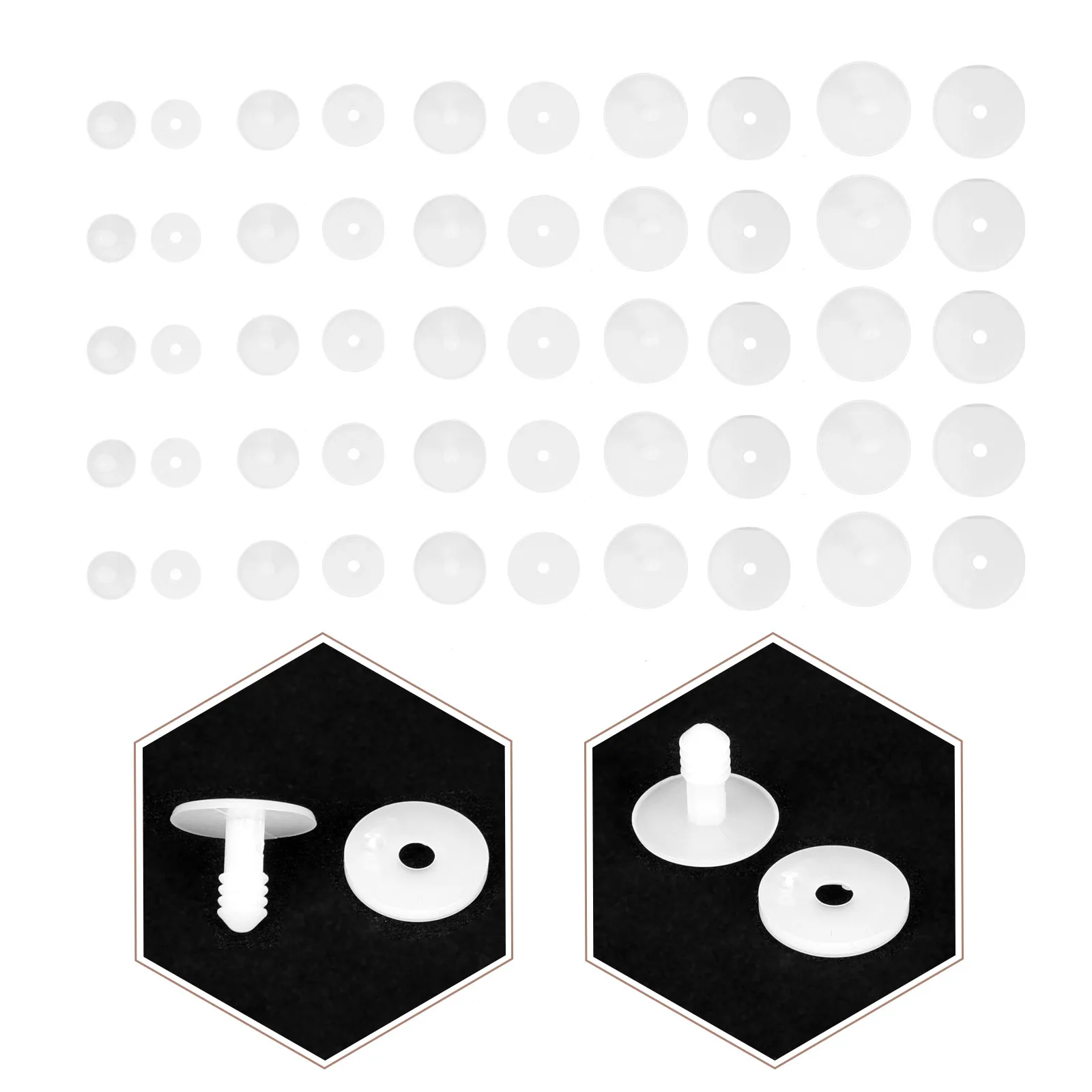 

50 шт. заготовок для подвижных суставов животных, материалы для рукоделия, отличный подарок для любителей DIY и семей, комплект для изготовления шарниров и шайб