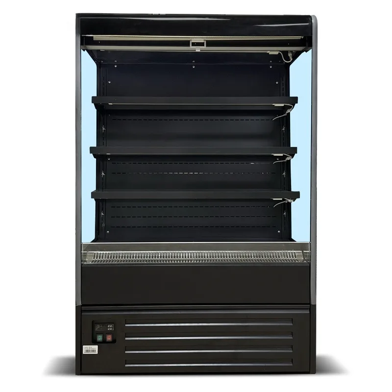 

vegetable fresh-keeping semi-high air curtain cabinet, supermarket convenience store beverage refrigerated integrated