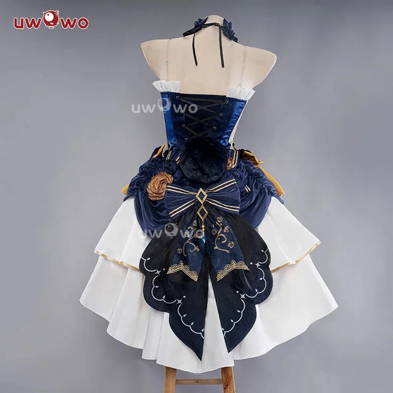 IN STOCK UWOWO Exclusive Genshin Impact Fanart Navia Bunny Suit Cosplay Costume With Umbrella