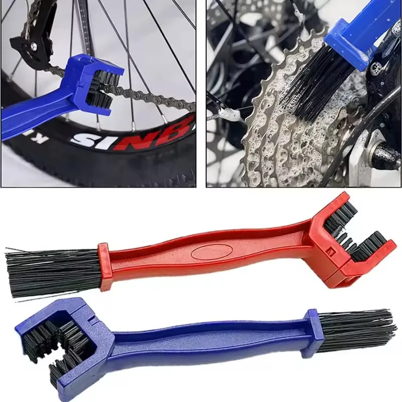Motorcycle Chain Cleaner Bicycle Chain Cleaning Brush Bike Chain Clean Maintenance Tool Motorcycle Care Cleaning Accessories