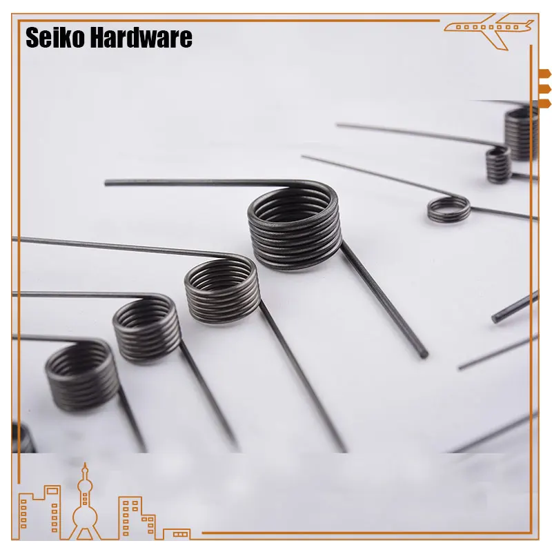 2PCS Wire Diameter 1.5mm High Strength V-Shaped  Torsion Spring 60/90/120/180 Torque Angle Feeder Springs 65Mn Torsion Spring