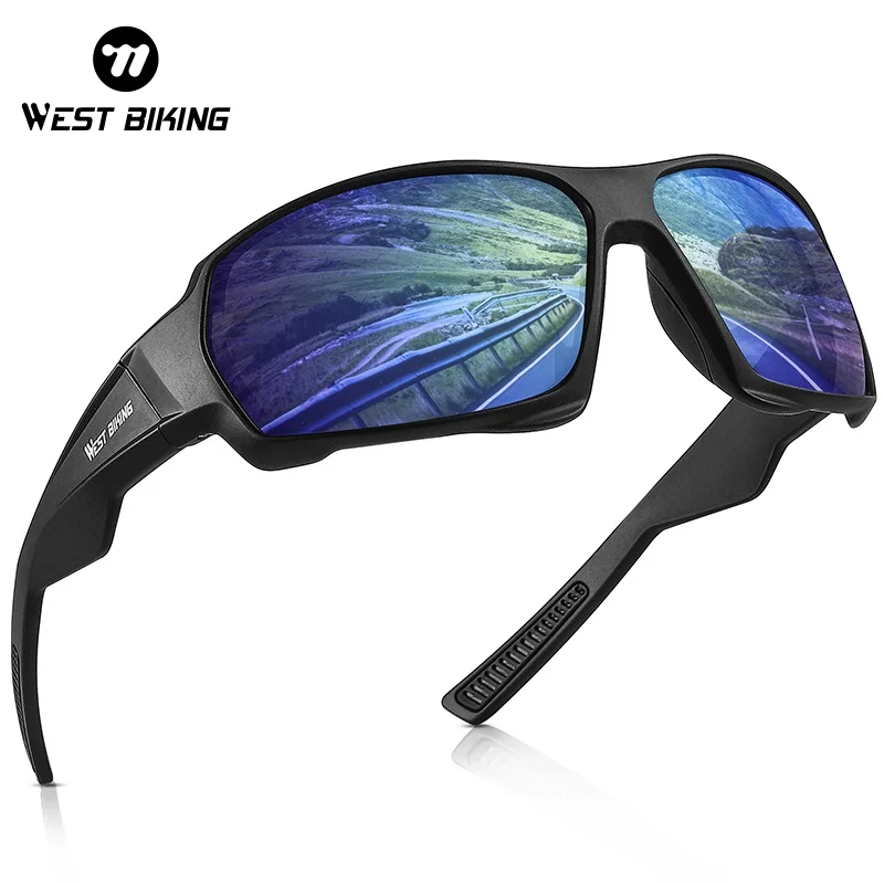 WEST BIKING Polarized Cycling Glasses UV400 Anti-UV HD Sunglasses Running Fishing Driving Eyewear MTB Road Cycling Equipment