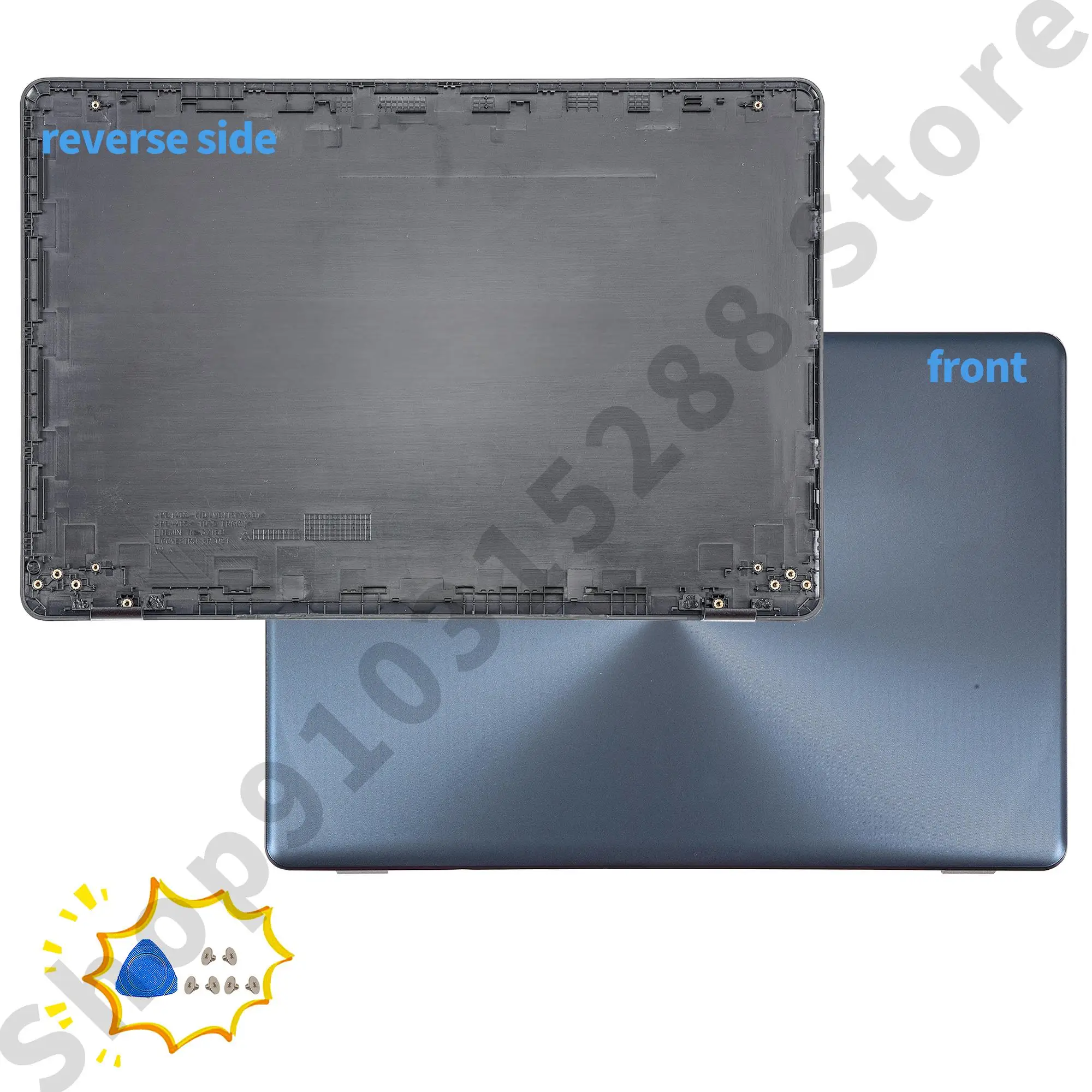 Imagem -02 - Nova Capa Traseira Lcd Moldura para X542 X542u X542ur un Fl8000u A580u F580 V587u R542 R542ua Moldura Frontal Capas para Laptop Substituir