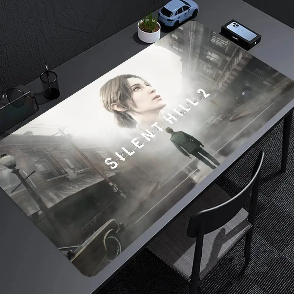 Silent Hill 2 Mouse Pad Computer Mousepad PC Gamer Mouse Mat Laptop Mausepad XXL Silicone Mouse Carpet Keyboa