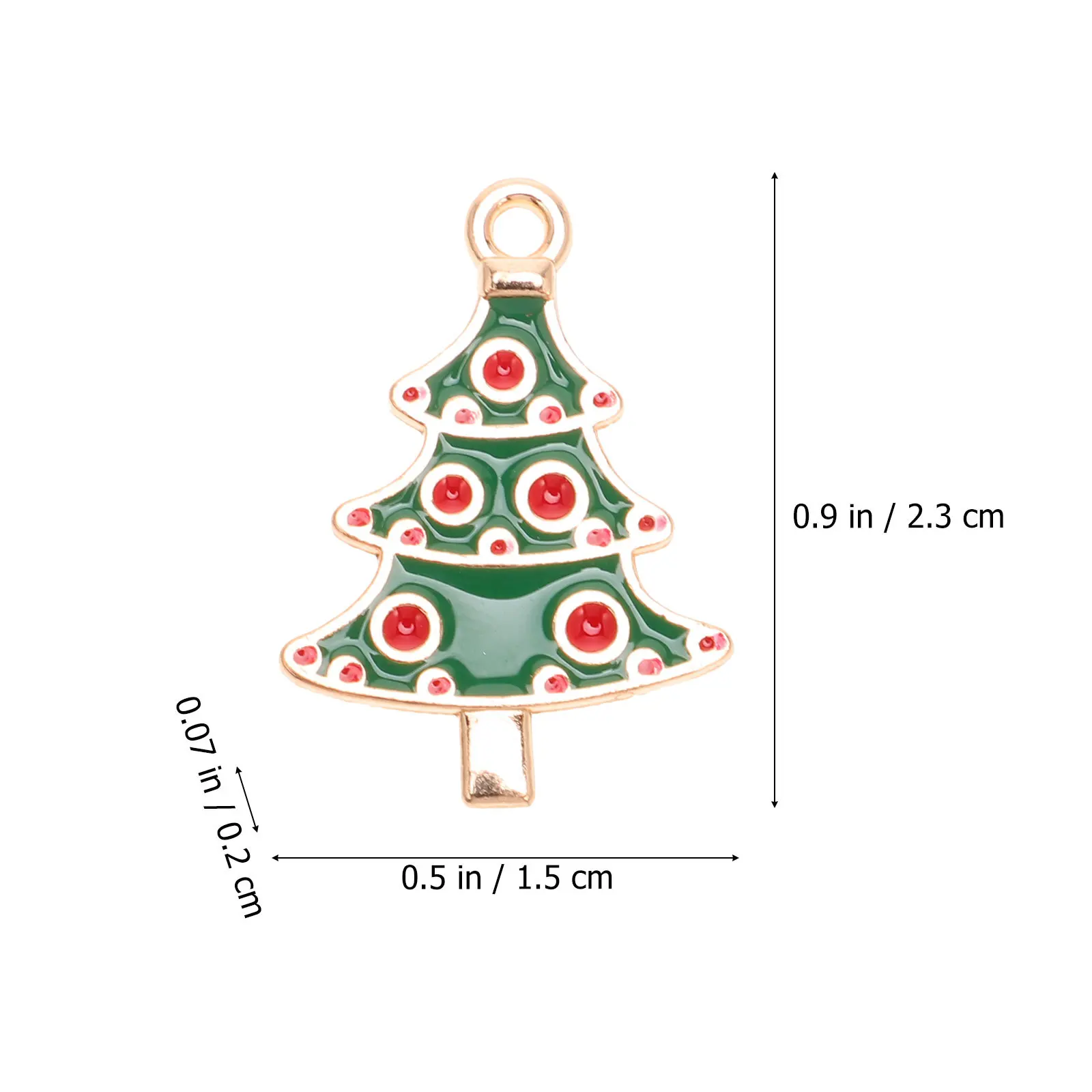 10 stuks kerstboom hanger xmas emaille diy oorbellen sieraden accessoires ketting armband maken bedels vakantie cadeau