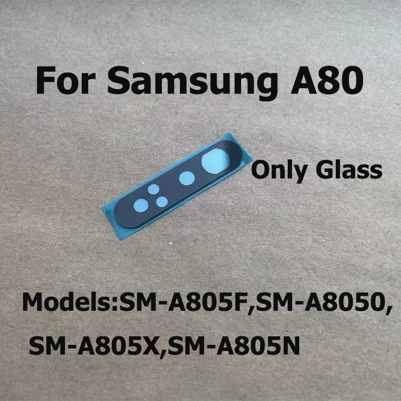 For Samsung Galaxy A80 Back Camera Glass Lens With Sticker Replacement Spare Parts