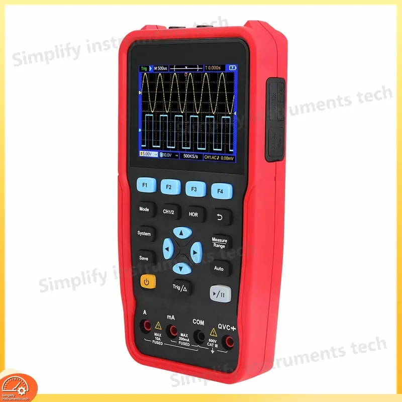 Handheld Oscilloscope Multimeter UT81B Color Screen Digital Oscilloscope High Precision 20MHz Bandwidth 2CH Portable