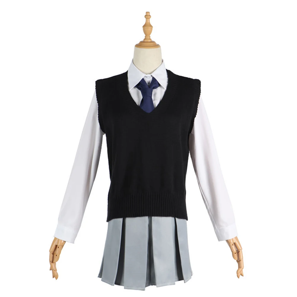 Kurokawa akane cosplay frauen kostüm anime oshi no ko roleplay schuluniform hemd weste röcke binden halloween verkleidung anzug