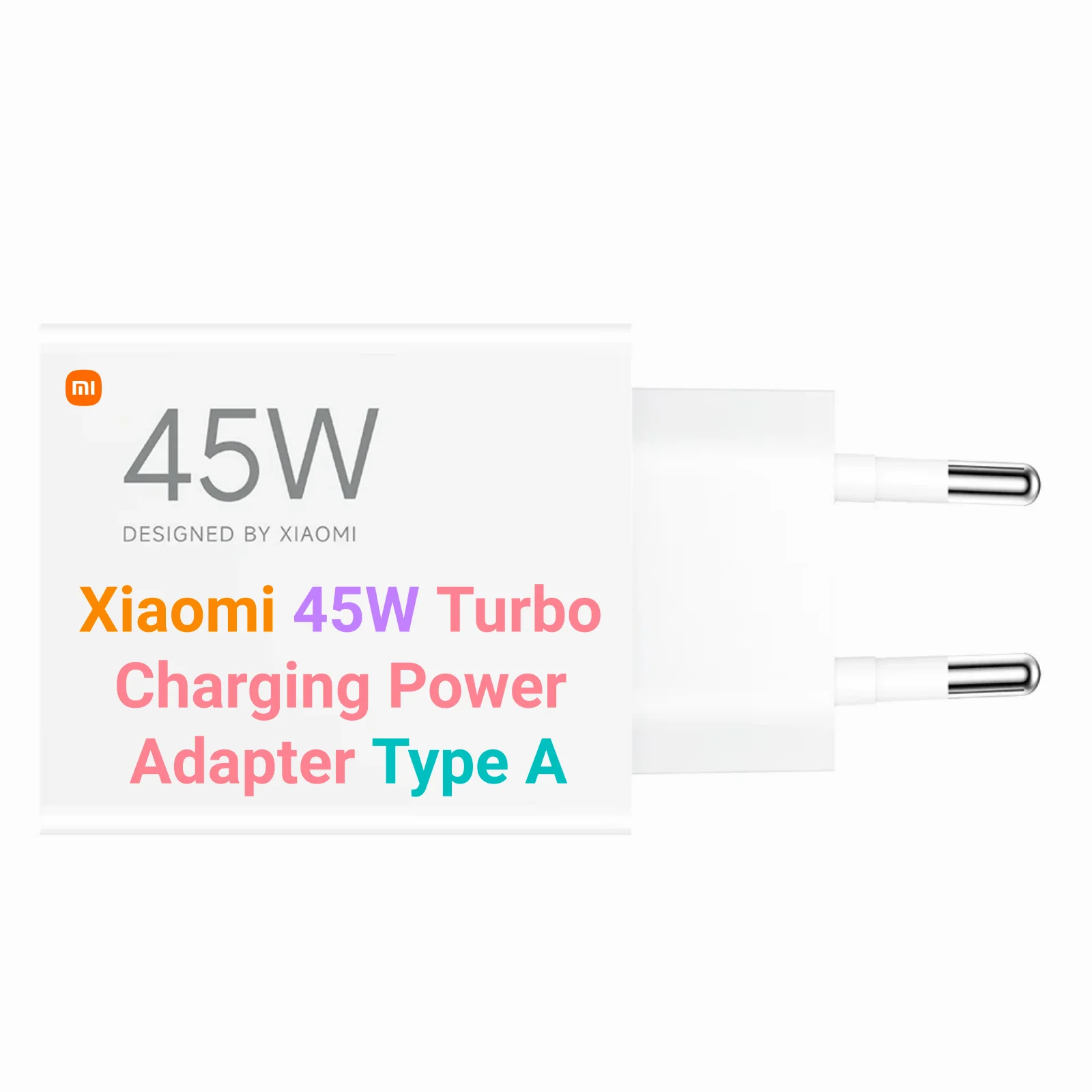 Adaptador de Carga Rápida Xiaomi 45W Turbo (Tipo-A) - Carga Rápida 45W, USB-A, Compatible con PD, 10 Protecciones, Compacto para Viajes