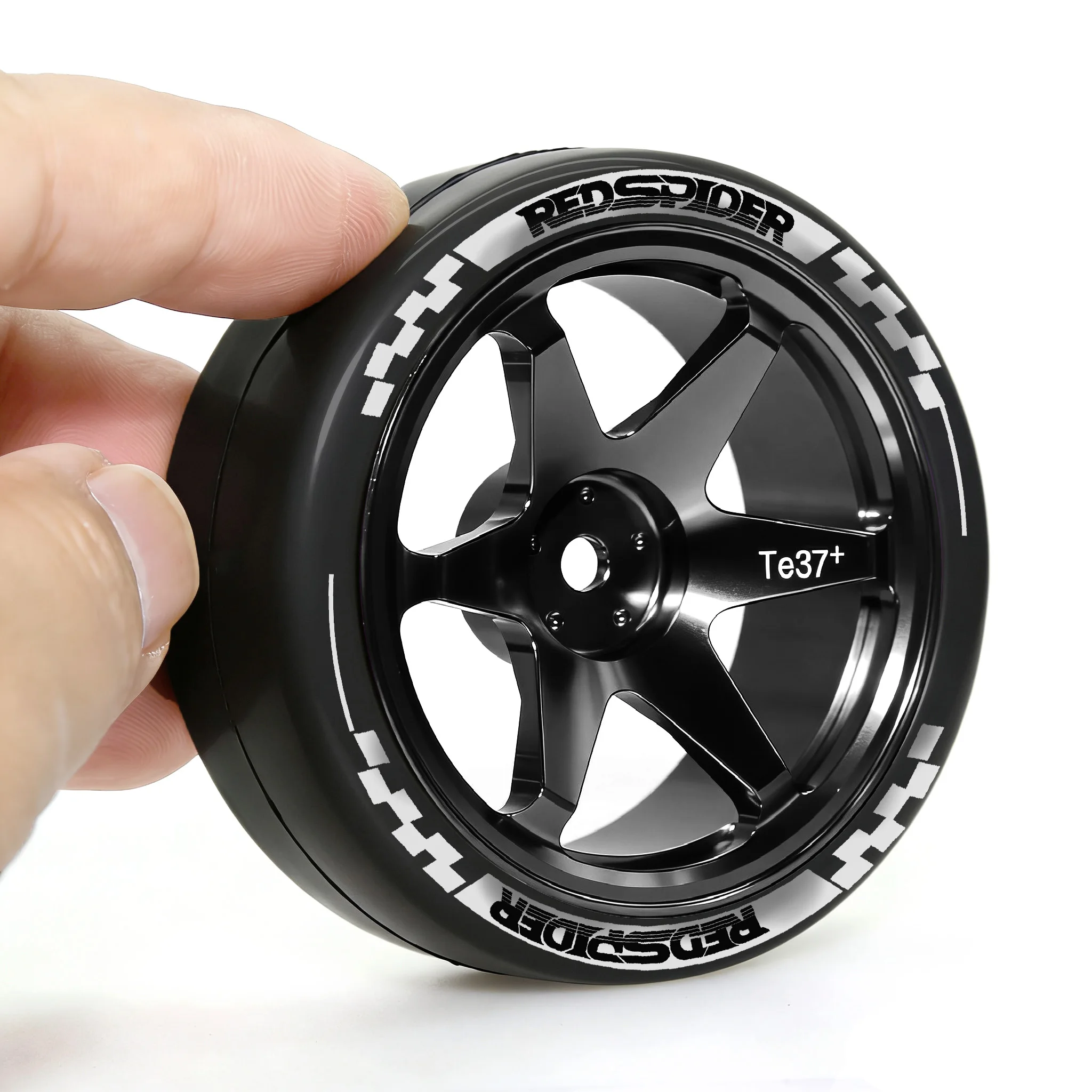 Pneus à dérive et roues en aluminium 1/10 RC, 4 pièces hexagonaux de 12mm pour Tamiya Traxxas HPI KYOSHO XV02 XV01 TT01 TT02 PTG2 A959