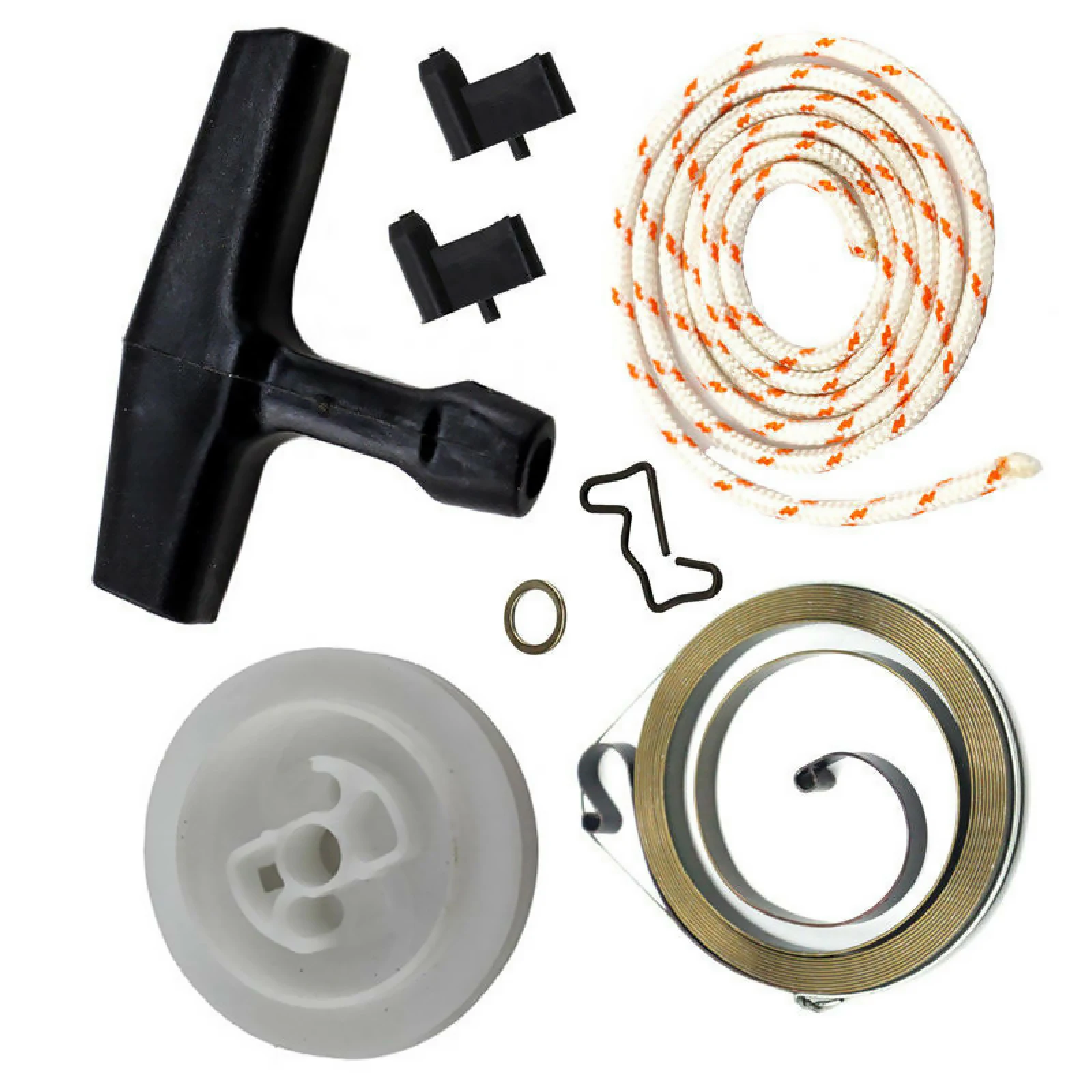 1 Set Recoil Rewind Starter Handle Rope Pulley Spring Kit for Stihl 034 036 044 046 Series Chainsaw High Quality Durable