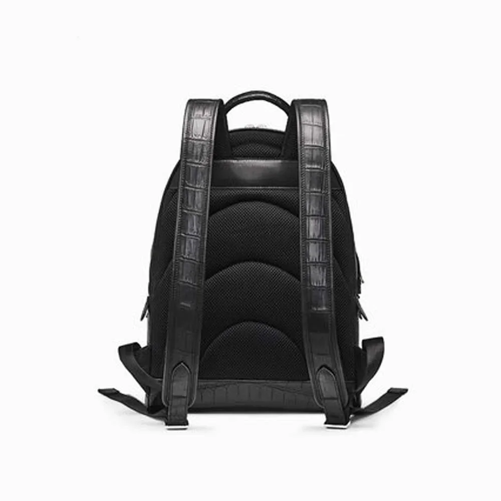 

gete import crocodile leather male backpack male business leisure large capacity new travel backpack