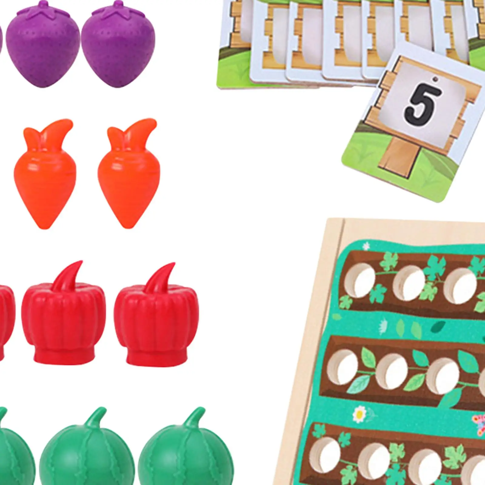 Juguete Montessori para bebé, cognición de Color, Educación Temprana, frutas, verduras, plantación, aprendizaje preescolar, niños, niñas, niños pequeños