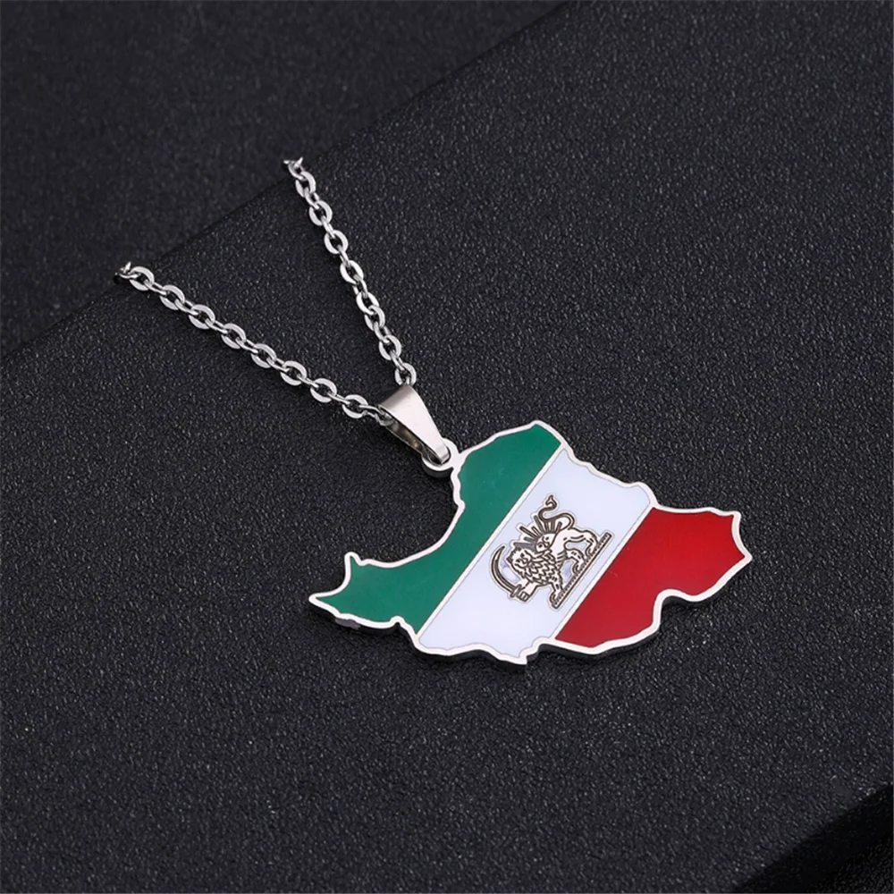 10 x Sliver Car Metal Greece Turkey Portugal Algeria Puerto Rico Mexico Iran Map Pendant Vintage Alloy Necklace Hanging Keyring view 4