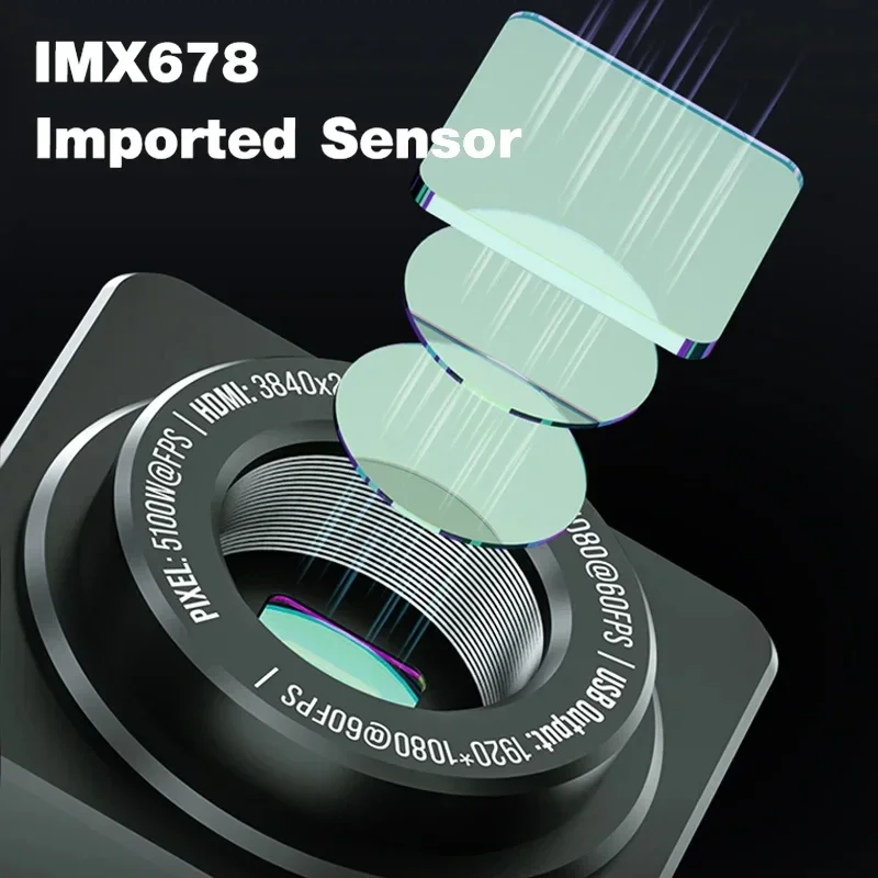 New MECHANIC IMX 307/415/678 Sony Sensor 4K HD Industrial Microscope Camera For PCB Soldering Repair Ultra-High Resolution Image