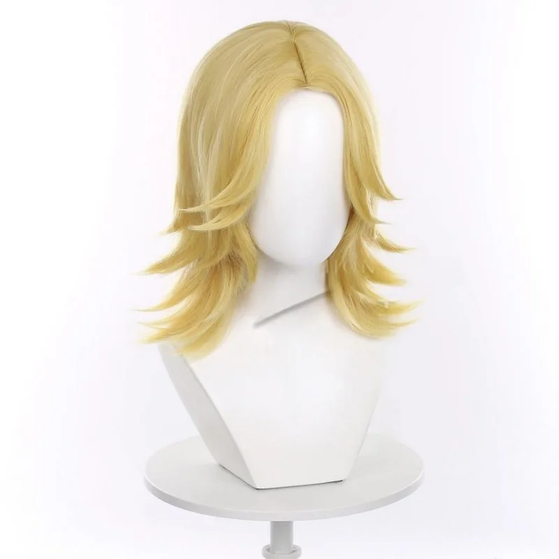 STEEL BALL RUN SBR Johnny Joestar wig JoJo Bizarre Adventure Cosplay Joe Kid wig blonde Yellow hair Halloween Party + Wig Cap