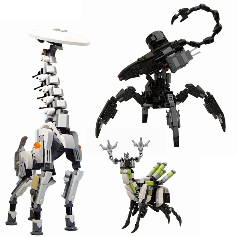 

MOC Horizon Zero Dawned Robot Battle Machine Corruptored Game Action Figures Model Building Blocks Set Bricks Toys for Children
