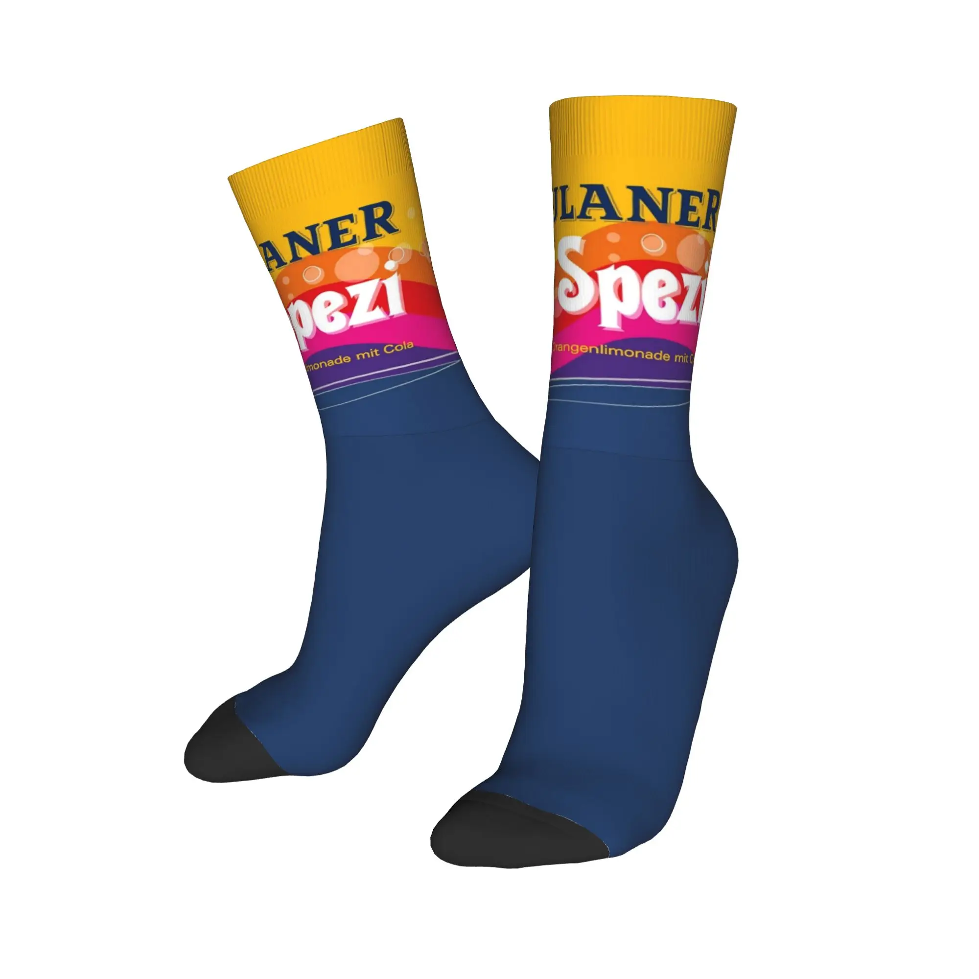 Paulaner Spezi Logo Socks Germany Soda Drink Gothic  Elegant Stockings Autumn Anti Sweat Women Men Socks Soft Breathable Socks