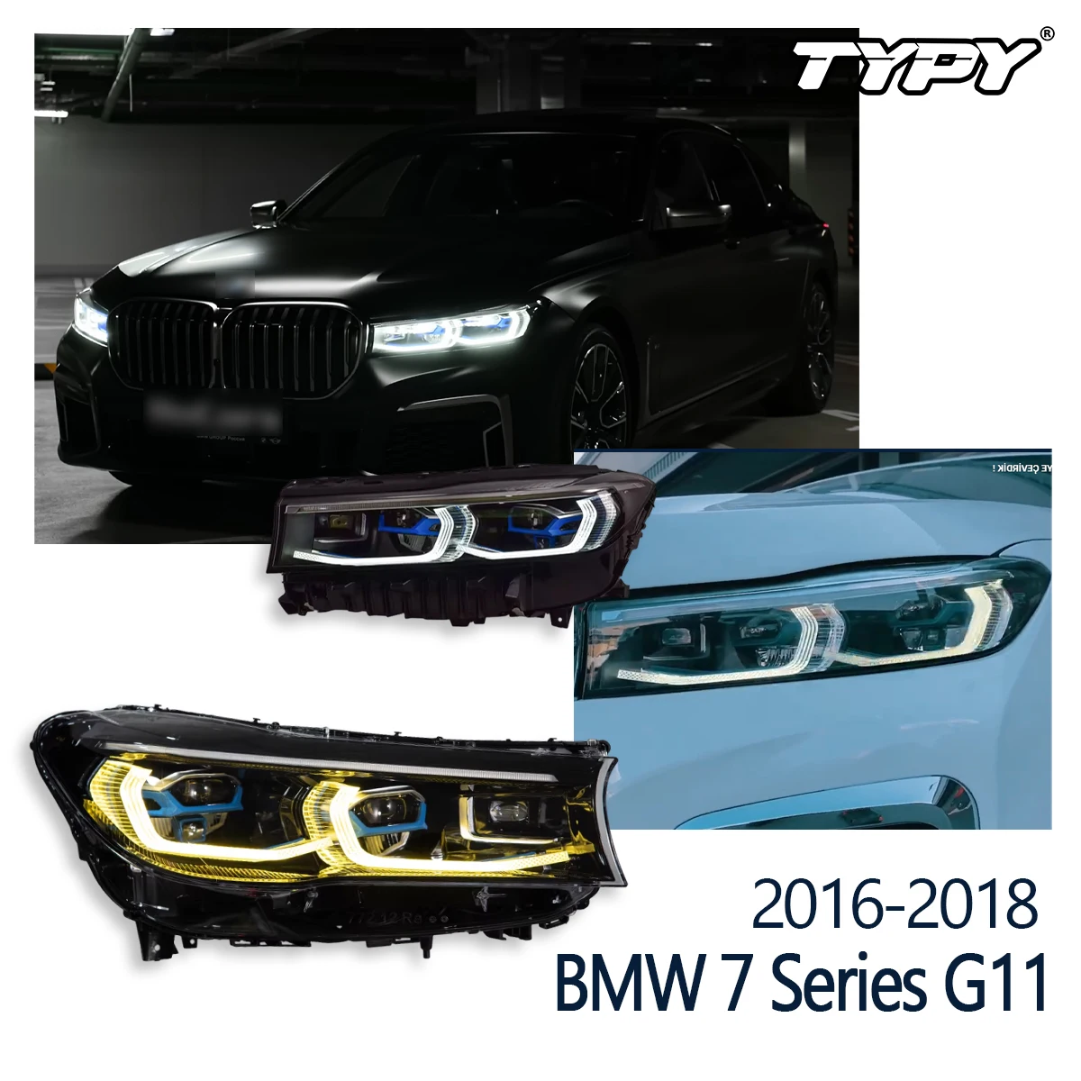 

Car Lights for BMW G11 G12 7 Series 2016-2019 LED Auto Headlights Assembly Upgrade LCI Design High Configure Style Accessories