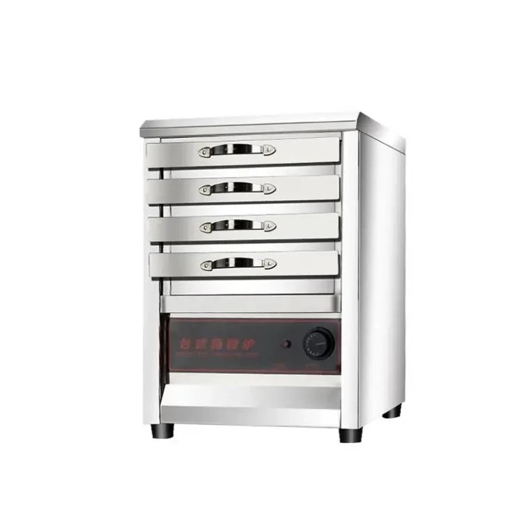 Countertop Electric Rice Roll Steamer, Drawer‑Style Rice Noodle Machine for Home & Commercial Snack Shop