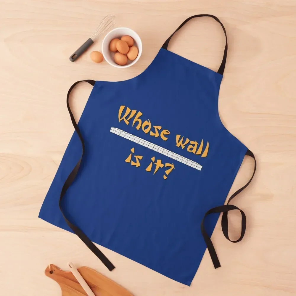 Mahjongg - Whose wall is it? Apron Customizable Woman Kitchen Items For Home christmas 2025 Apron